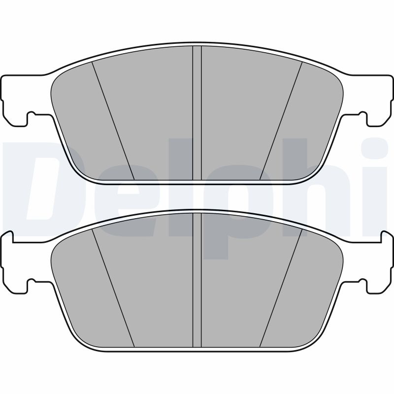 Brake Pad Set, disc brake - LP2495 DELPHI