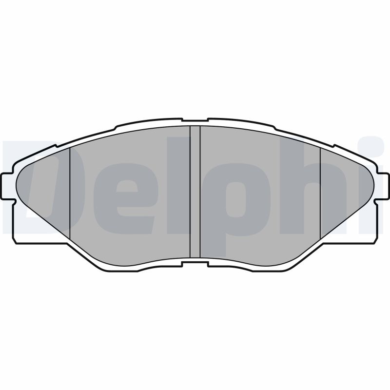 Kit pastiglie freno, Freno a disco - LP2496 DELPHI