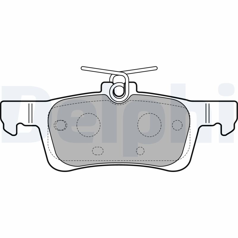 Brake Pad Set, disc brake - LP2503 DELPHI