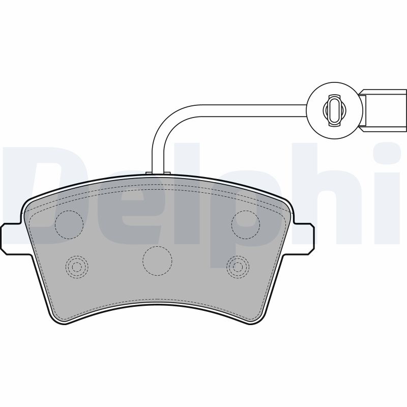 Kit pastiglie freno, Freno a disco - LP2504 DELPHI