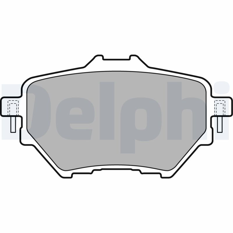 Комплект тормозных колодок, дисковый тормоз - LP2505 DELPHI