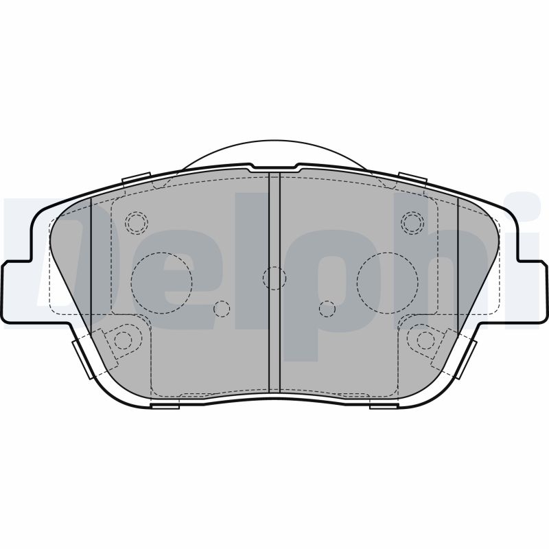 Brake Pad Set, disc brake - LP2688 DELPHI