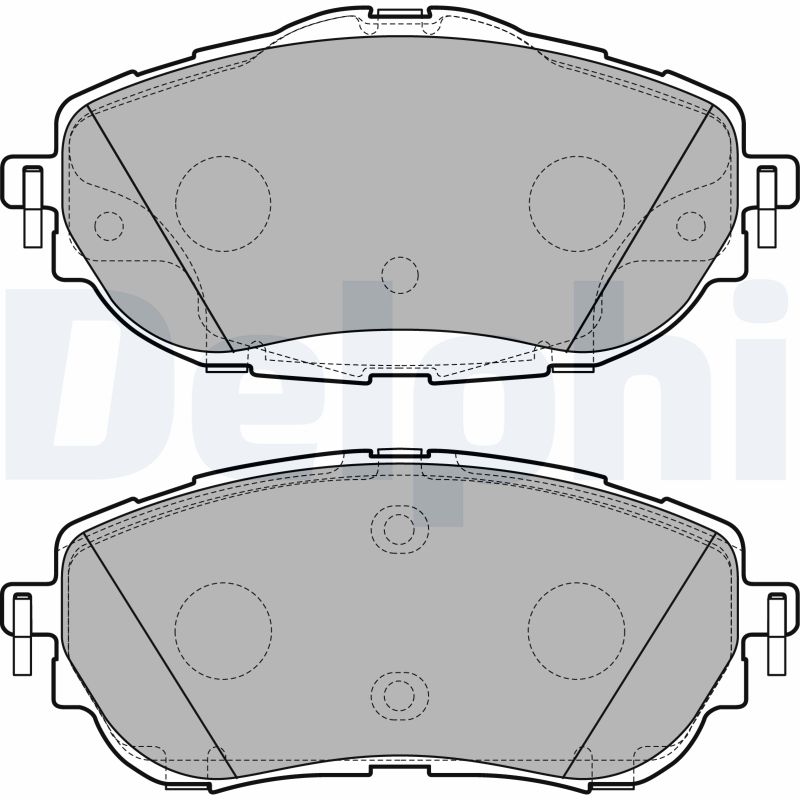 Brake Pad Set, disc brake - LP2691 DELPHI
