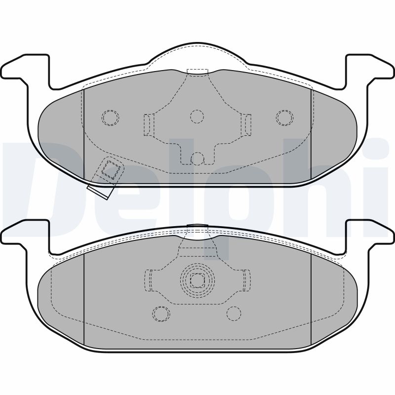 Brake Pad Set, disc brake - LP2695 DELPHI