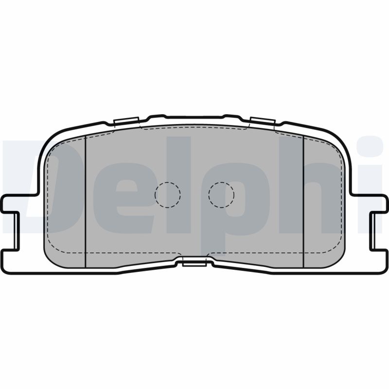 Brake Pad Set, disc brake - LP2703 DELPHI