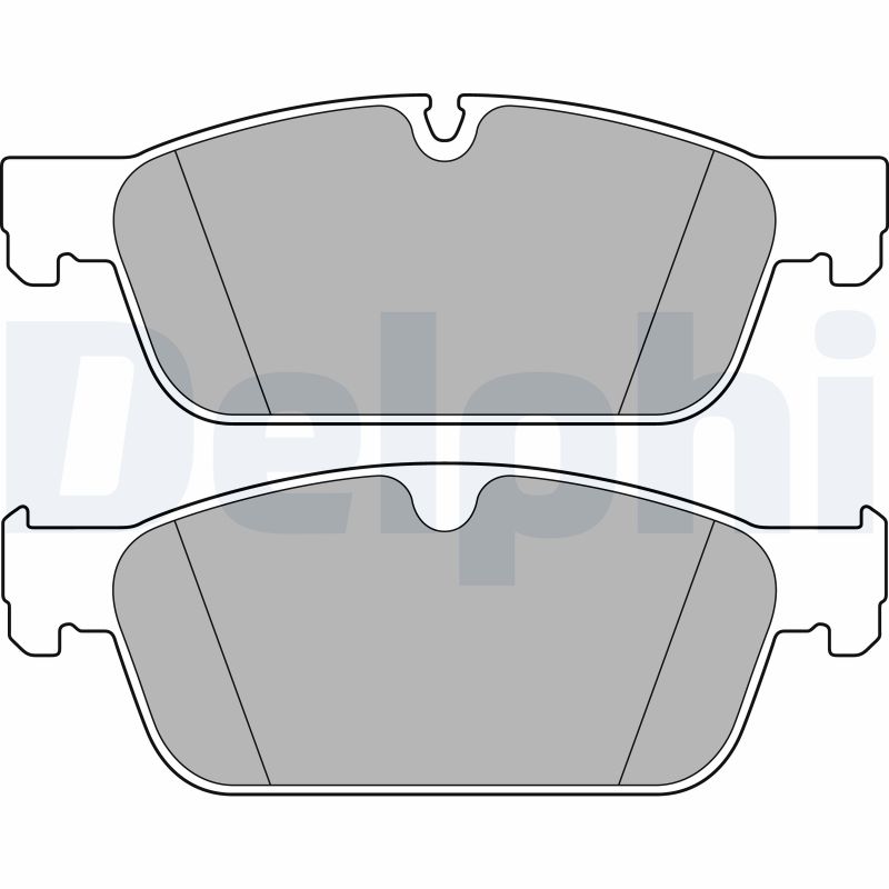 Brake Pad Set, disc brake - LP2705 DELPHI