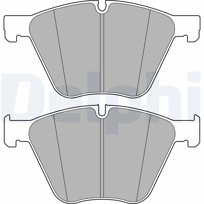 Brake Pad Set, disc brake - LP2707 DELPHI