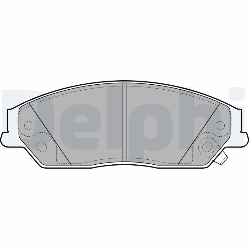 Brake Pad Set, disc brake - LP2714 DELPHI