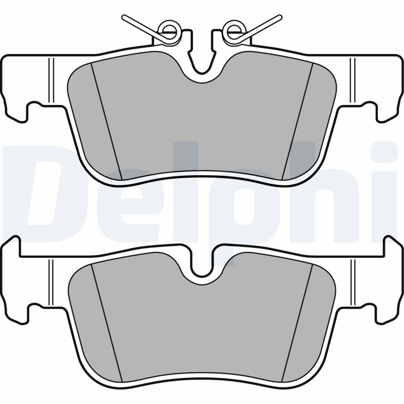 Brake Pad Set, disc brake - LP2719 DELPHI