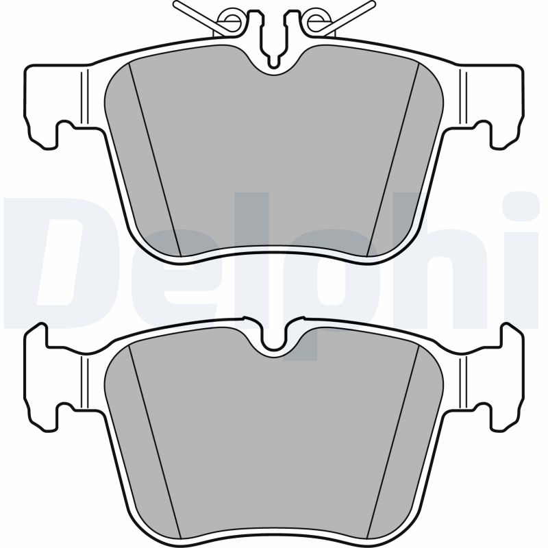 Brake Pad Set, disc brake - LP2763 DELPHI