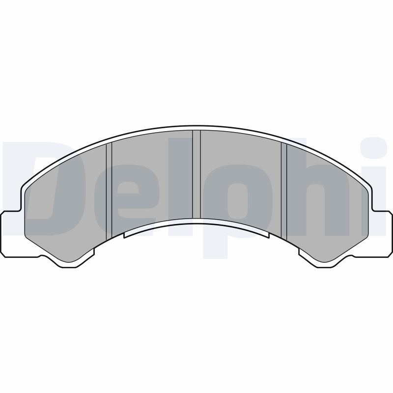 Brake Pad Set, disc brake - LP2769 DELPHI