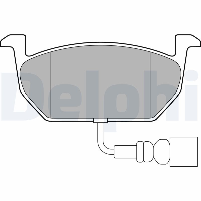 Brake Pad Set, disc brake - LP3146 DELPHI