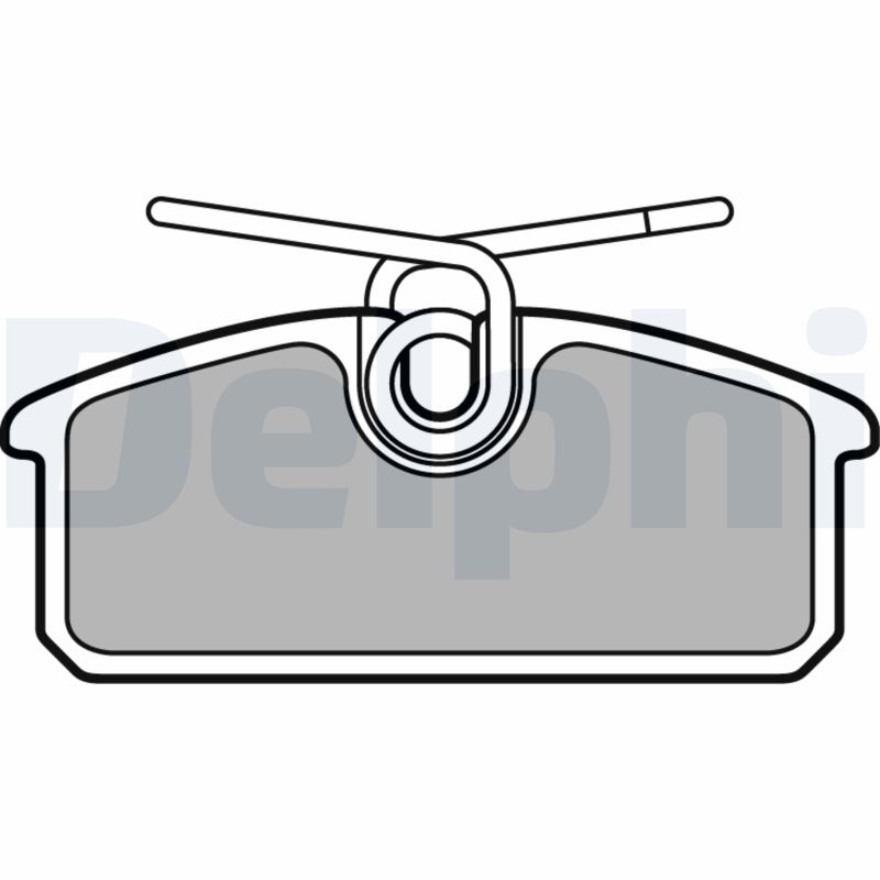Brake Pad Set, disc brake - LP3150 DELPHI