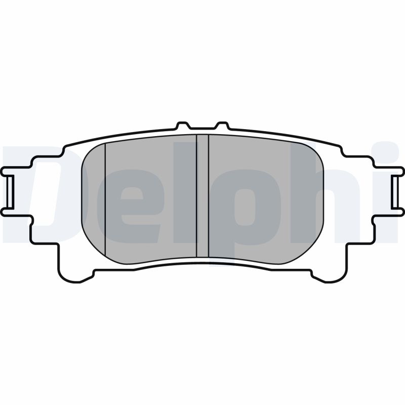 Brake Pad Set, disc brake - LP3155 DELPHI