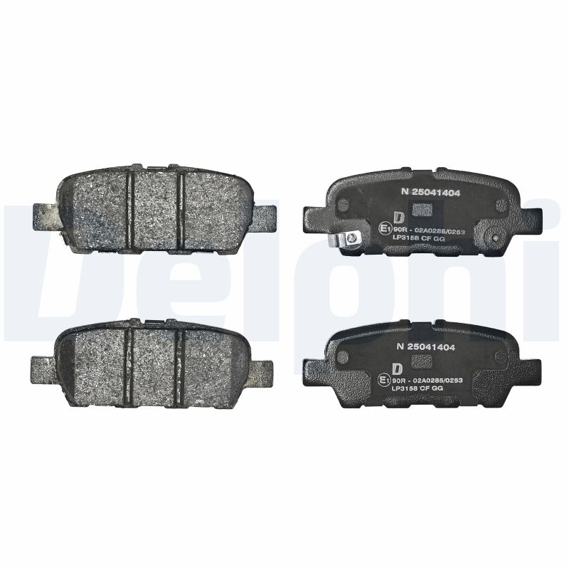 Brake Pad Set, disc brake - LP3158 DELPHI