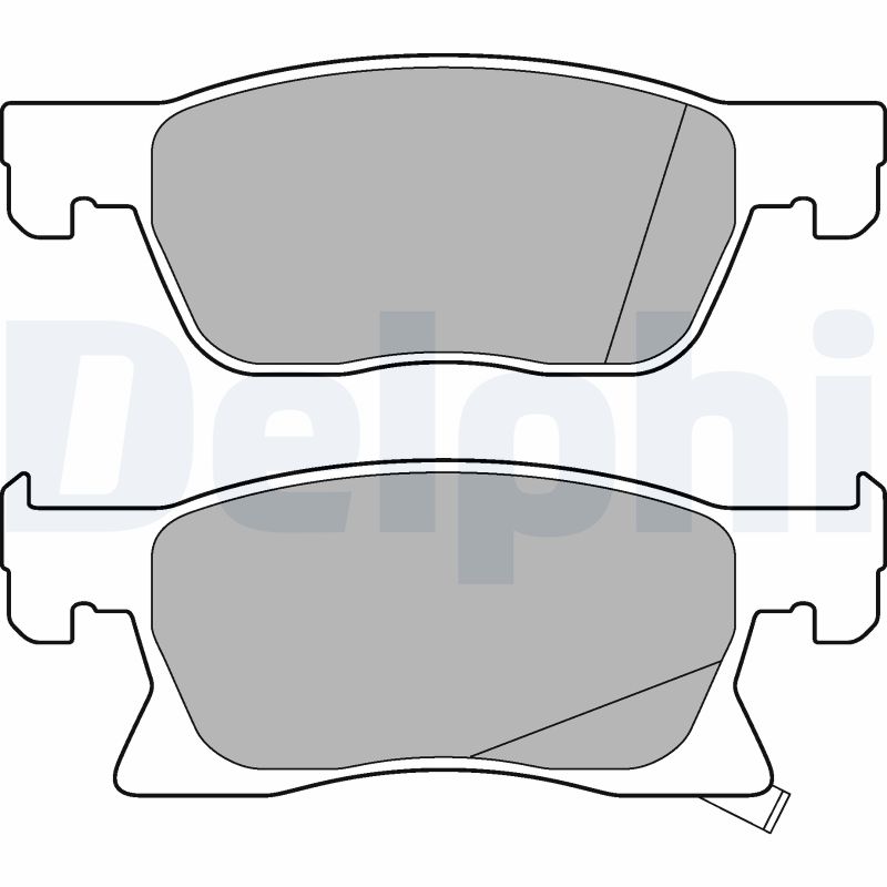 Brake Pad Set, disc brake - LP3238 DELPHI