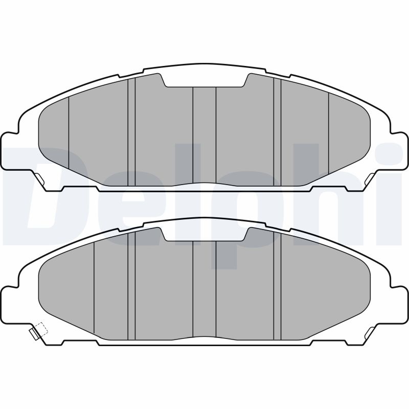 Brake Pad Set, disc brake - LP3255 DELPHI