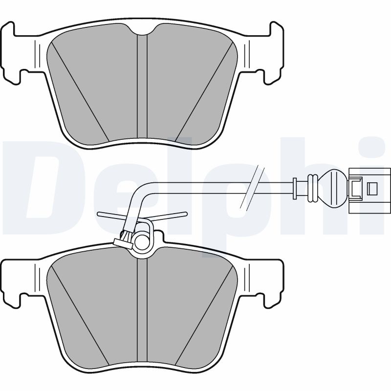 Brake Pad Set, disc brake - LP3267 DELPHI