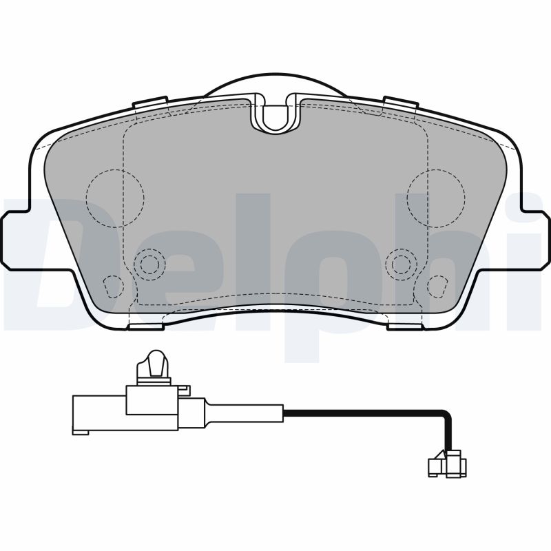 Brake Pad Set, disc brake - LP3292 DELPHI