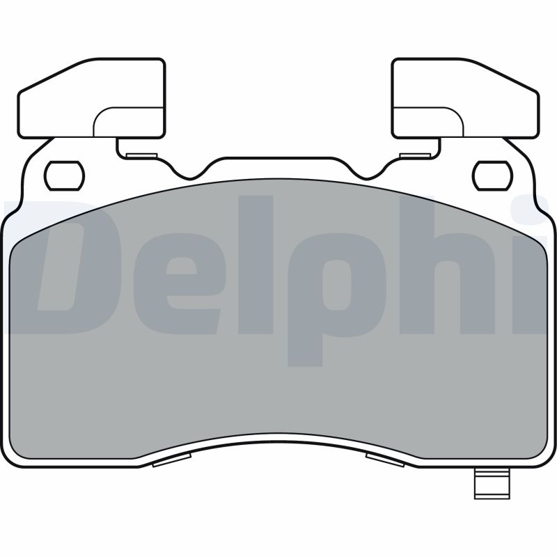 Brake Pad Set, disc brake - LP3366 DELPHI