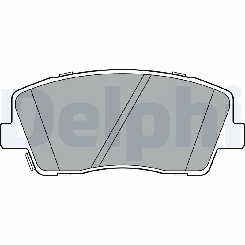 Brake Pad Set, disc brake - LP3376 DELPHI