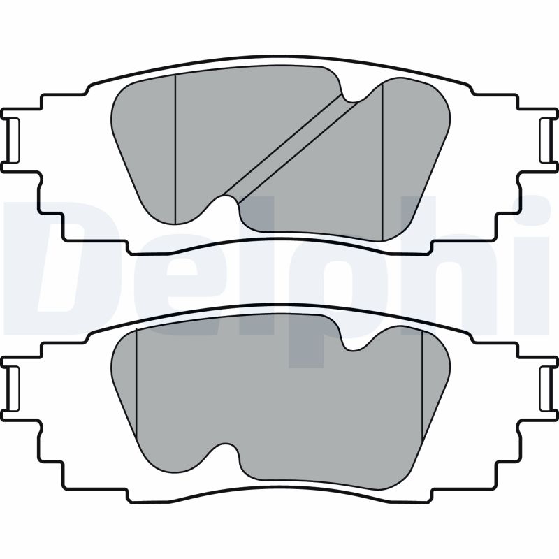 Brake Pad Set, disc brake - LP3392 DELPHI
