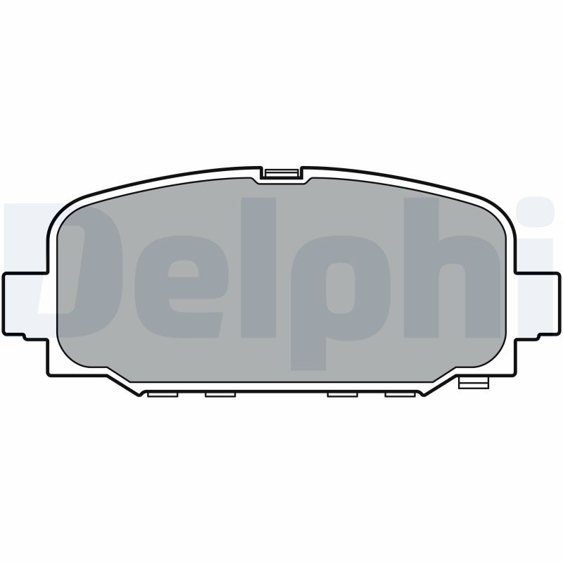 Комплект тормозных колодок, дисковый тормоз - LP3398 DELPHI