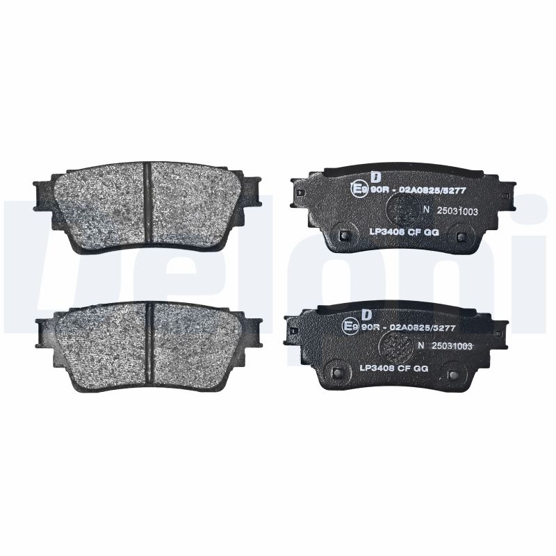 Brake Pad Set, disc brake - LP3408 DELPHI