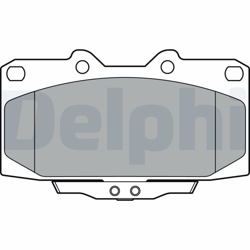 Brake Pad Set, disc brake - LP3409 DELPHI