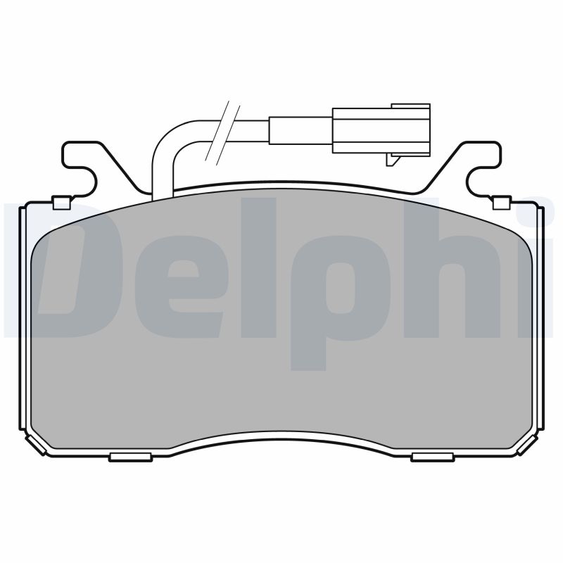 Brake Pad Set, disc brake - LP3435 DELPHI