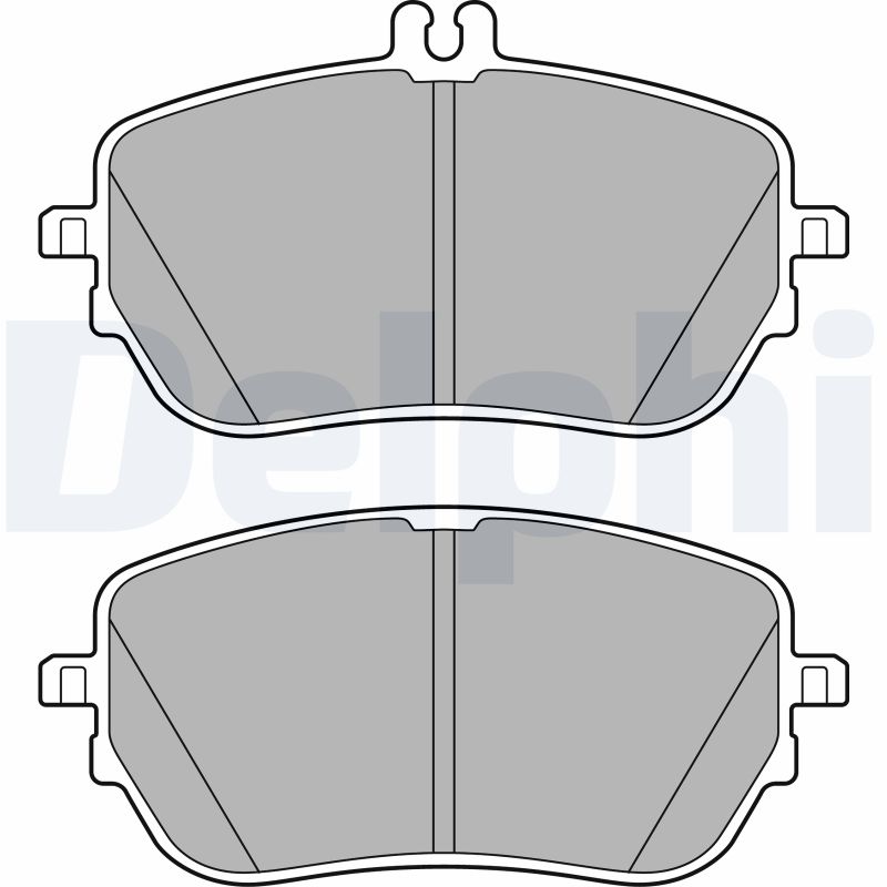 Brake Pad Set, disc brake - LP3485 DELPHI