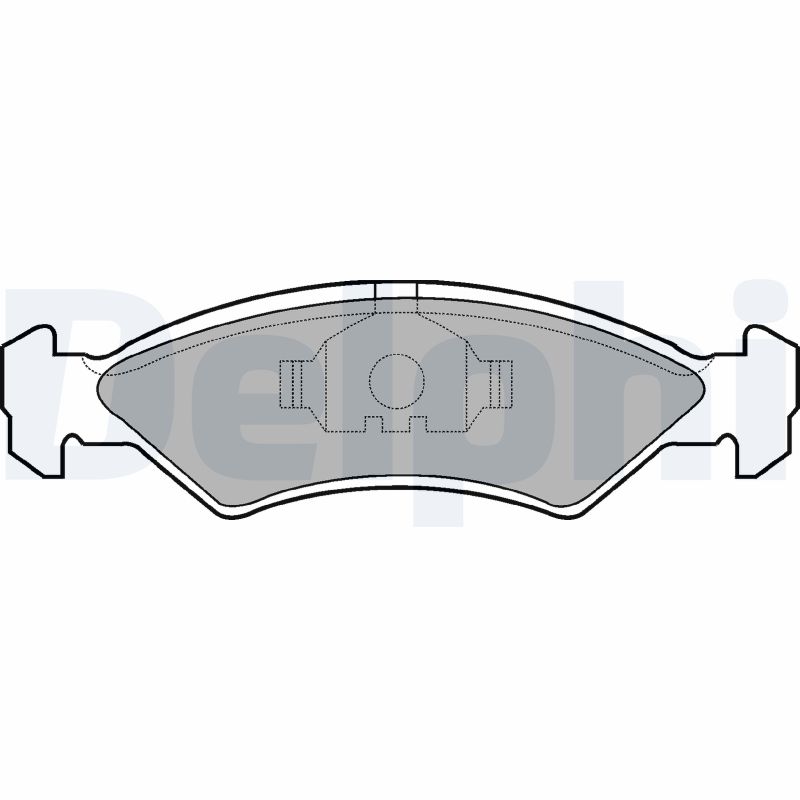 Brake Pad Set, disc brake - LP351 DELPHI