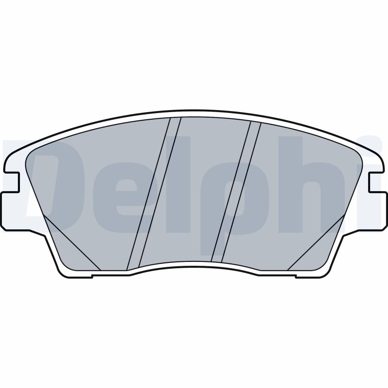 Brake Pad Set, disc brake - LP3519 DELPHI