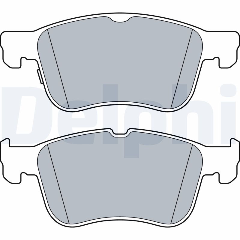 Brake Pad Set, disc brake - LP3520 DELPHI