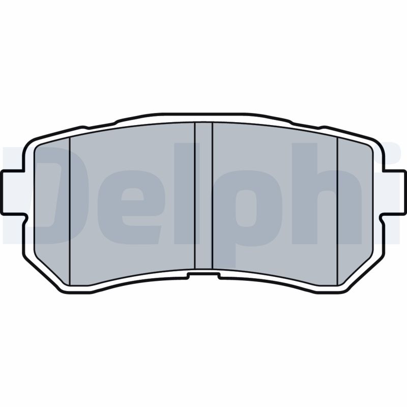 Brake Pad Set, disc brake - LP3521 DELPHI