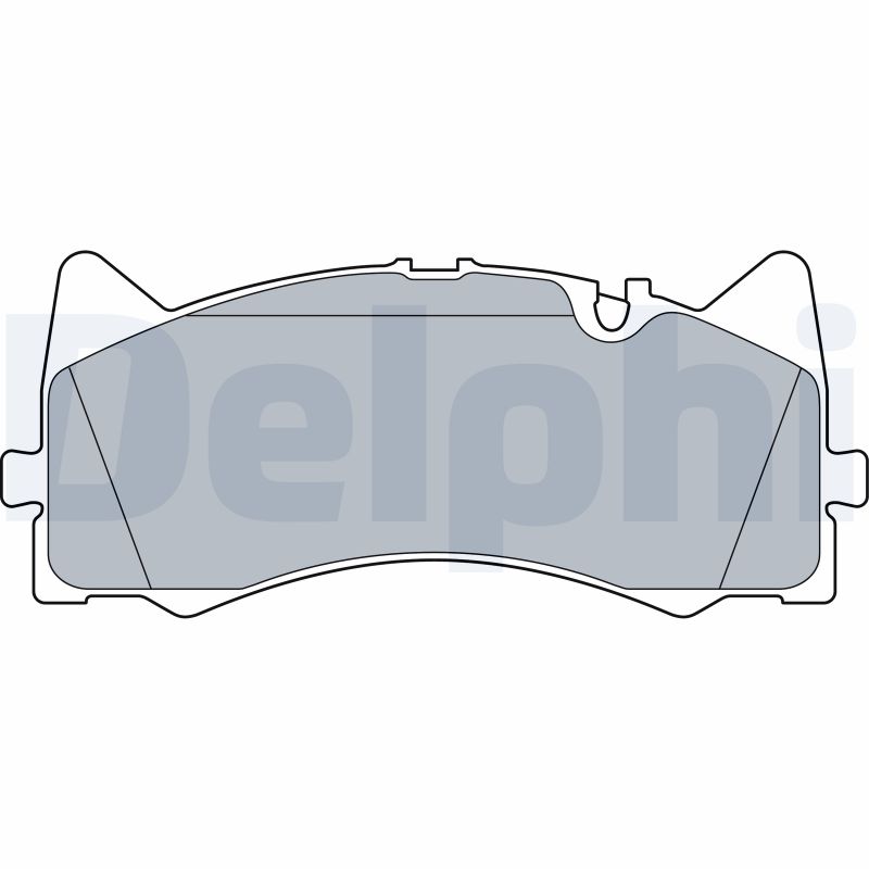 Brake Pad Set, disc brake - LP3527 DELPHI