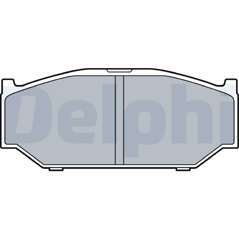 Brake Pad Set, disc brake - LP3544 DELPHI