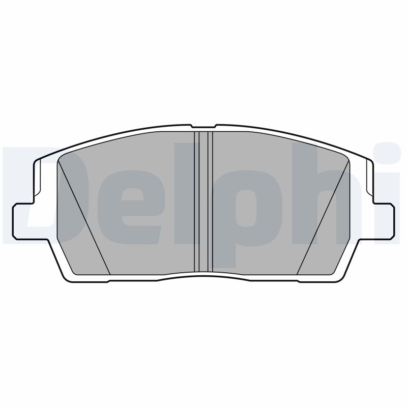 Brake Pad Set, disc brake - LP3552 DELPHI