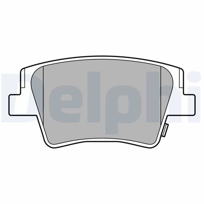 Brake Pad Set, disc brake - LP3553 DELPHI