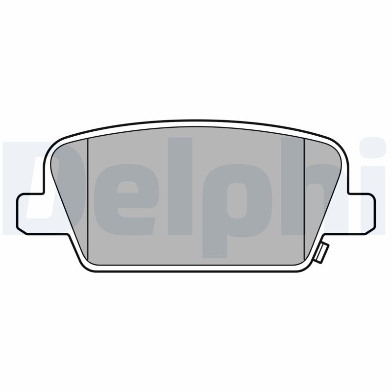 Brake Pad Set, disc brake - LP3554 DELPHI