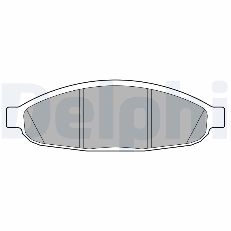Brake Pad Set, disc brake - LP3555 DELPHI