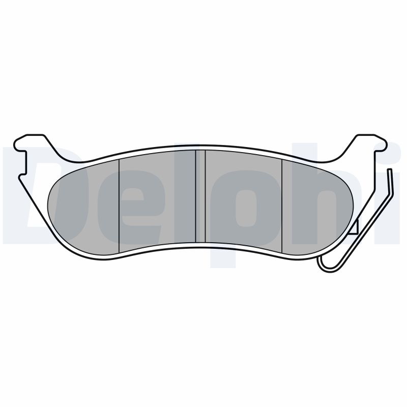 Brake Pad Set, disc brake - LP3556 DELPHI