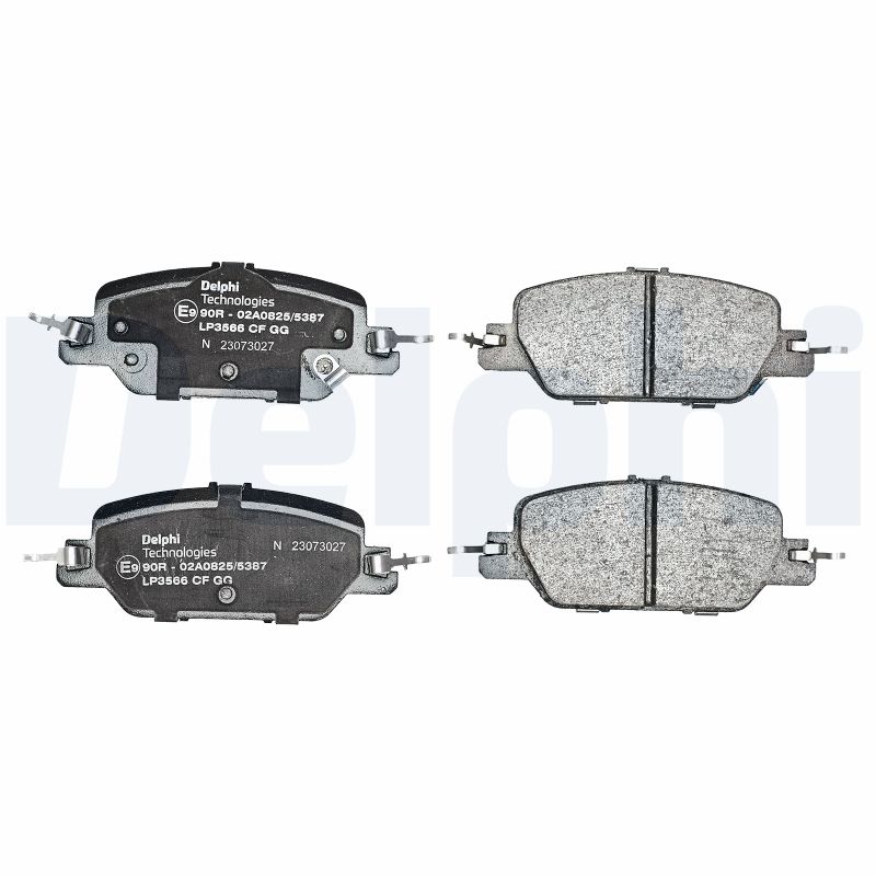 Brake Pad Set, disc brake - LP3566 DELPHI
