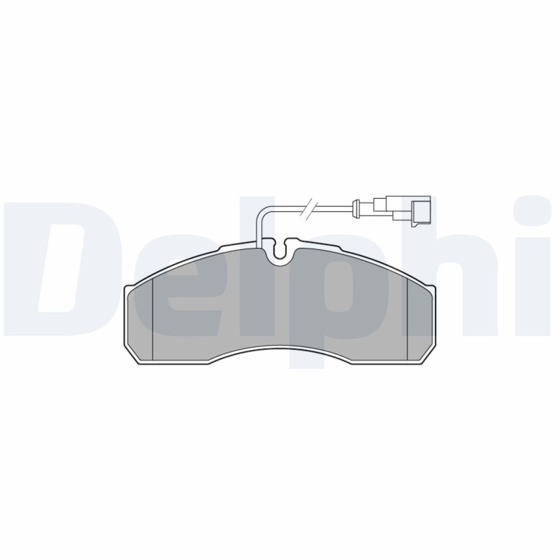 Brake Pad Set, disc brake - LP3574 DELPHI