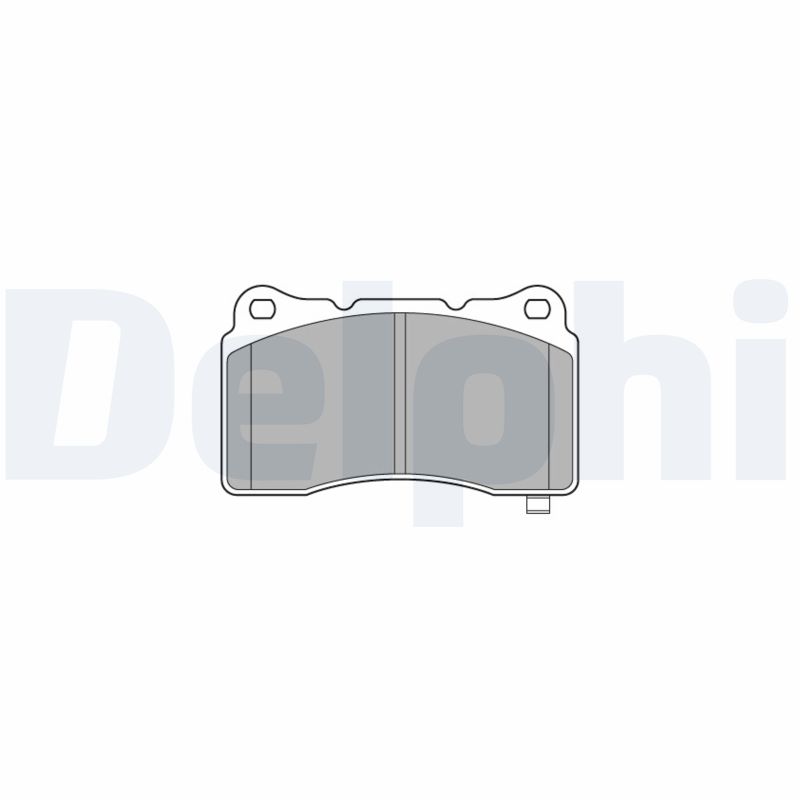 Комплект тормозных колодок, дисковый тормоз - LP3575 DELPHI