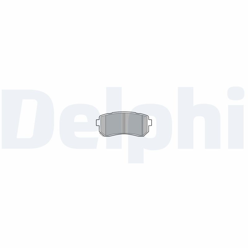 Комплект тормозных колодок, дисковый тормоз - LP3576 DELPHI