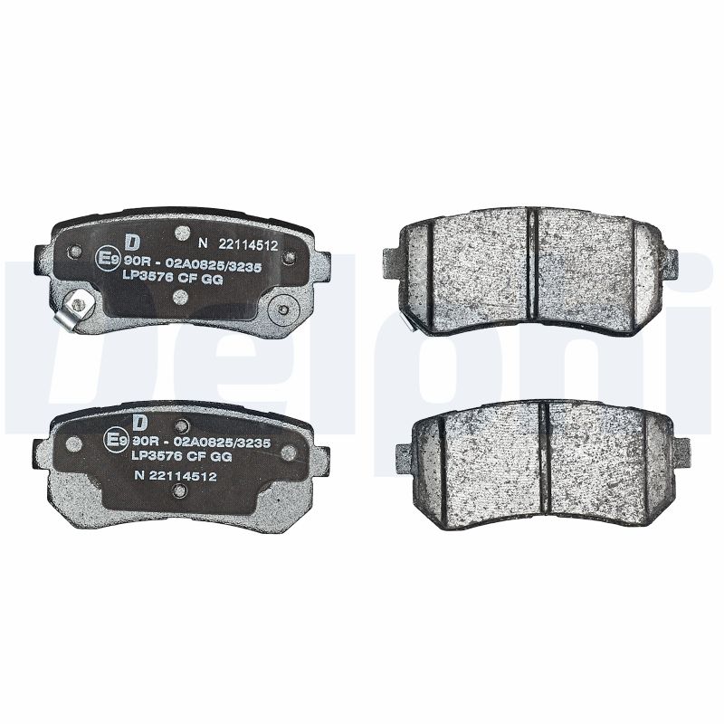 Brake Pad Set, disc brake - LP3576 DELPHI