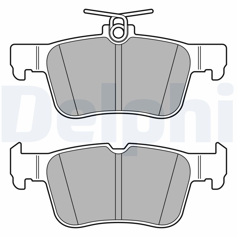 Brake Pad Set, disc brake - LP3590 DELPHI