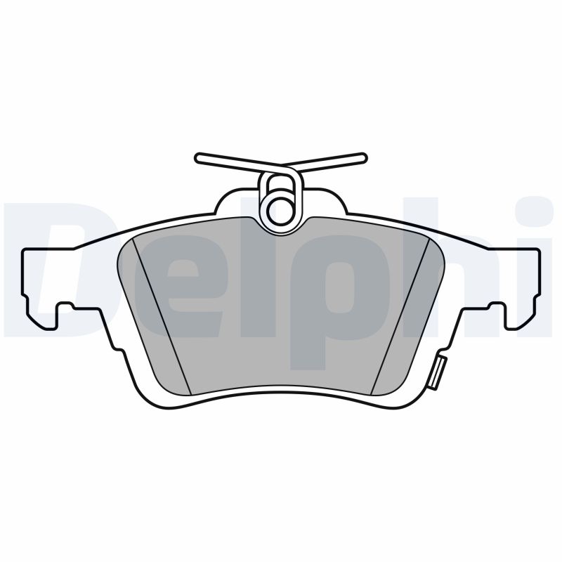 Brake Pad Set, disc brake - LP3600 DELPHI
