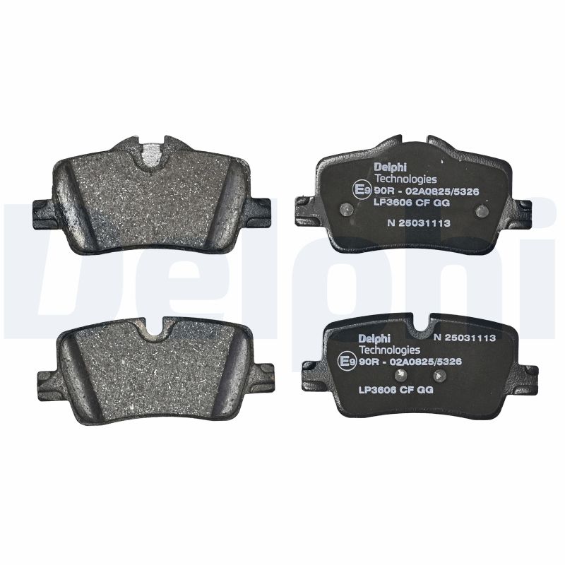 Brake Pad Set, disc brake - LP3606 DELPHI